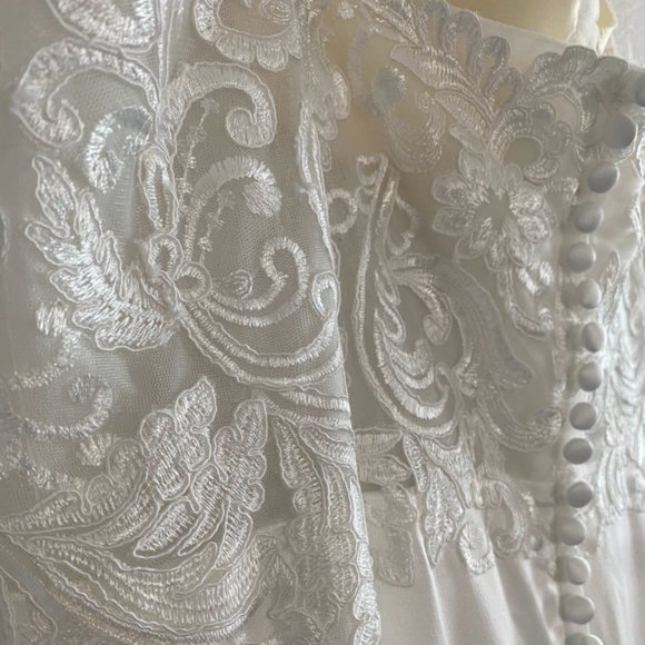 AW ANIAS WEDDING DRESS Bridal Gown Bride Size 16 - Picture 12 of 16